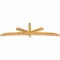 Ekena Millwork Alberta Rough Sawn Timber Gable Bracket, Western Red Cedar, 108"W x 31 1/2"H x 4"D x 4"F, 7/12 Pitch GBW108X31X0404ALB00RWR - alternate 5